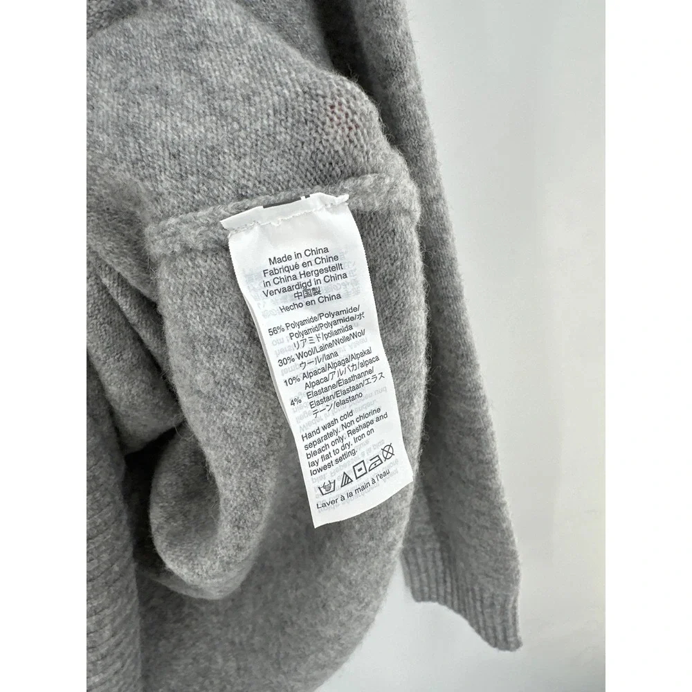 J. Crew Sweater in Supersoft Yarn Grey Small